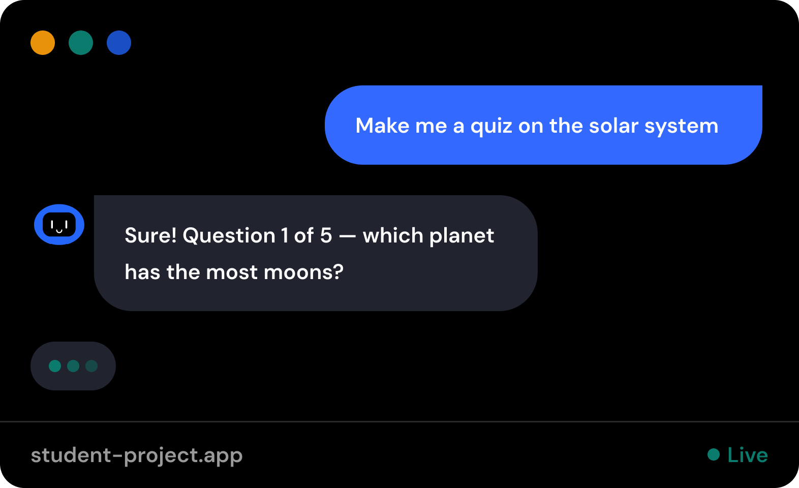 Study Buddy AI chat demo
